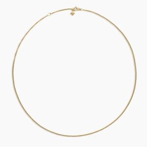 Box Chain Necklace
18K Yellow Gold, 1.7mm